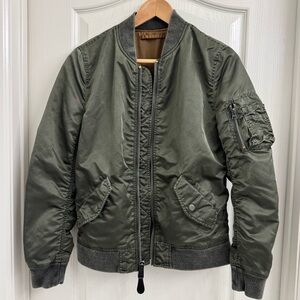 ALPHA INDUSTRIES L2B Bomber Jacket Battlewash Green